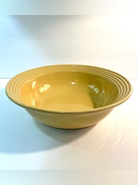 Oneida Culinaria Soft Butter Yellow 11” Oval Stoneware Vegetable Serving Bowl